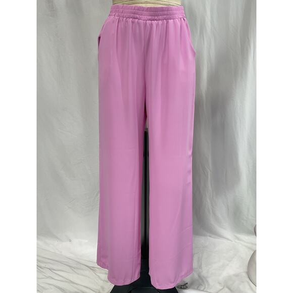 Amanda Uprichard 'Vera' Pink Crepe Pants Size S - Picture 2 of 5